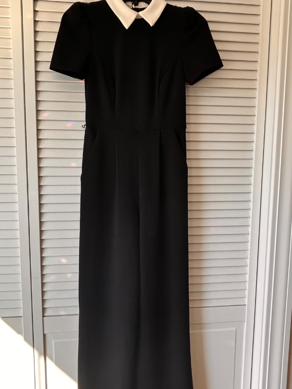 Tommy Hilfiger Contrast Collar Wide Leg Jumpsuit Size 0P